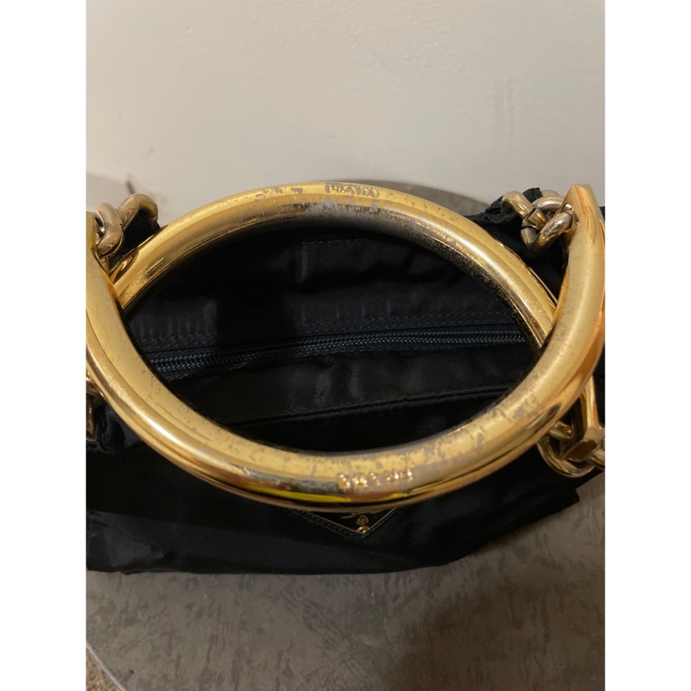 Prada Nylon Metal Handle Bag - Picture 8 of 14